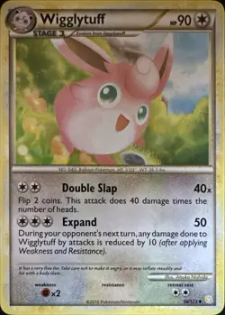 Wigglytuff 56/123 Uncommon HeartGold & SoulSilver Pokemon Lightly Played - Image 1