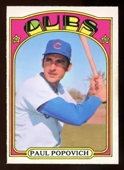1972 TOPPS OPC O PEE CHEE MLB Baseball #512 Paul Popovich EX-NM Chicago Cubs - Image 1