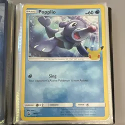Pokemon TCG 25th Anniversary Basic Lot - Pikachu Sobble Popplio 16 Cards Jumbo - Image 3