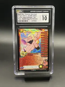 Majin Buu, Gotenks Absorbed CGC 10 Gem Mint Foil Fusion Saga Score Z - Image 1