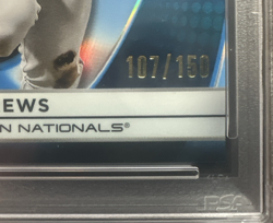 2025 Topps Chrome Black Dylan Crews #127 Blue Refractor /150 (RC) #127 PSA 10 - Image 3