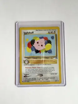 Pokemon TCG Igglybuff Neo Discovery Card 40/75 Regular - Image 1
