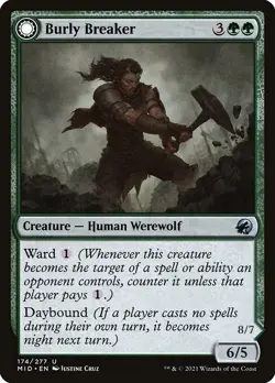Burly Breaker Foil Innistrad: Midnight Hunt 174 NM MTG - Image 1