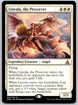 Linvala, the Preserver 25 Mythic Oath of the Gatewatch Magic: The Gathering LP - Image 1