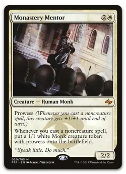 Monastery Mentor #20 (LP) Fate Reforged FRF Magic MTG - Image 1
