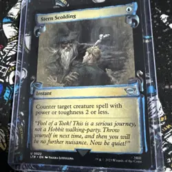 MTG. Stern Scolding. Foil Showcase Scrolls. Lord of the Rings. Pack Fresh - Image 2