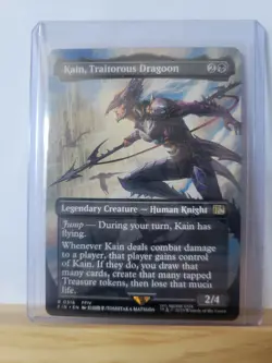 Kain, Traitorous Dragoon (Borderless) #316 (NM) Final Fantasy FIN Magic MTG - Image 1
