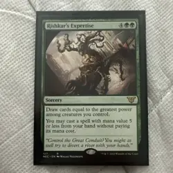 Wizards of the Coast MTG Rishkar's Expertise NEC 127 Rare Regular English 2022 - Image 1