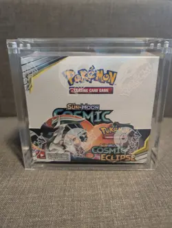 Pokemon Sun & Moon Cosmic Eclipse Booster Box SEALED + Case - Image 1