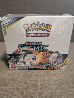 Pokemon Sun & Moon Cosmic Eclipse Booster Box SEALED + Case - Image 2