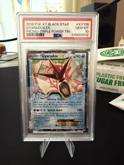 PSA 10 Gyarados EX Holo XY106 2016 Pokemon XY Triple Power Tin Black Star Promo - Image 1