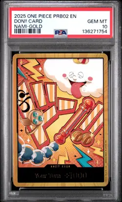 PSA 10 Nami Gold DON!! PRB-02 Premium Booster One Piece Pop 119 - Image 1