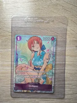 Bandai One Piece Card Game O-Nami OP06-062 Special Rare Foil Character EN - Image 1