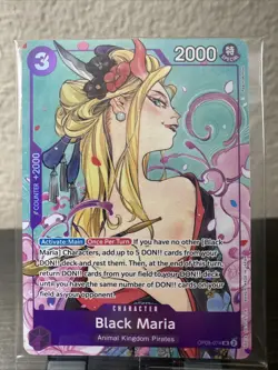 Black Maria (Illustration Box Vol.2) OP08-074 One Piece Promotion Cards Foil - Image 1