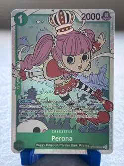 Perona OP12-034 Super Rare Legacy of the Master One Piece Foil Near Mint - Image 1