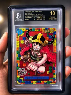 One Piece 2025 Monkey D Luffy P-110 One Piece Day'25 Japanese BLACK LABEL BGS 10 - Image 1