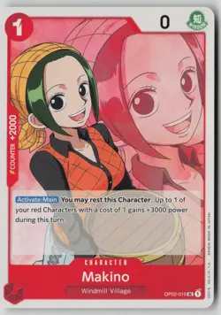Makino OP02-015 One Piece Paramount War Uncommon Near Mint - Image 1