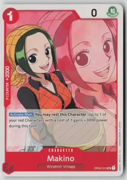Makino OP02-015 One Piece Paramount War Uncommon Near Mint - Image 1