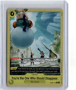 OP06-115 Wings of the Captain Foil You're the One Who Should Disappear Alt Art - Image 1
