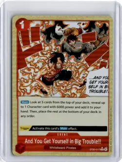 One Piece ST30-017 And You Get Yourself in Big Trouble!! Alt Art English - Image 1