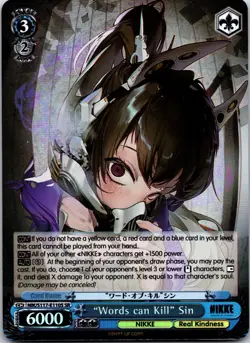"Words can Kill" Sin (SR) Super Rare GODDESS OF VICTORY: NIKKE NIK/S117-E110S SR - Image 1
