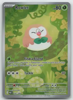 Pokemon - Rowlet 090/088 Illustration Rare Holo - ME03: Perfect Order - NM - Image 1