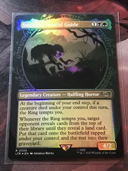 MTG Smeagol, Helpful Guide FOIL The Lord of the Rings LoTR 0330 NM CRIMPED RARE - Image 1