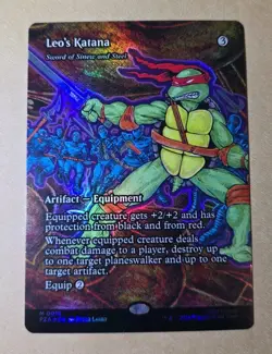 Leo's Katana - Sword of Sinew and Steel (Borderless) TMNT Foil - Image 1