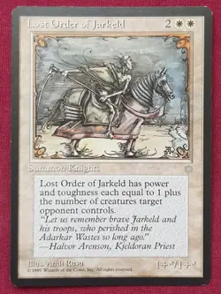 Magic The Gathering ICE AGE LOST ORDER OF JARKELD white card MTG - Image 1