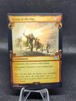 MTG - [FOIL] Rising of the Day (Showcase Scrolls) - Lord Of The Rings - Image 1