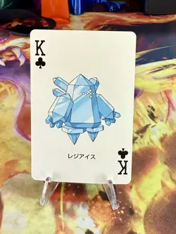 2003 Pokemon Sapphire Regice Poker Playing Card King Of Clubs Kyogre Deck - Image 1