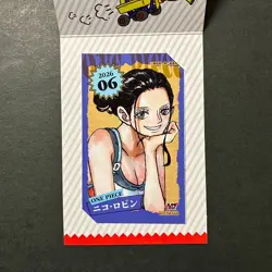 PREORDER Nico Robin Japanese Jump Shop One Piece Mini Bromide Card - Image 1