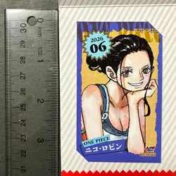 PREORDER Nico Robin Japanese Jump Shop One Piece Mini Bromide Card - Image 2