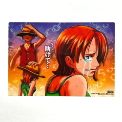 PREORDER Very Rare Nami & Luffy Japanese One Piece Jumbo Clear Card 8" - Image 1