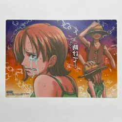 PREORDER Very Rare Nami & Luffy Japanese One Piece Jumbo Clear Card 8" - Image 2