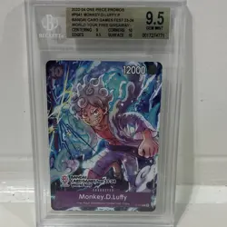 Monkey D. Luffy P-041 One Piece Promo Foil BANDAI CCG Fest World Tour BGS 9.5 - Image 1