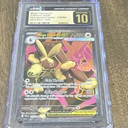 Pokemon Mega Lopunny ex Ultra Rare Holo 115/094 CGC 10 English - Image 1