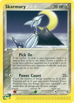 Skarmory 21/97 - Dragon - Rare Vintage 2003 Pokemon Card - NM - Image 1