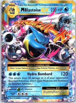 M Blastoise EX 22/108 XY - Evolutions - Pokemon Card - LP - Image 1