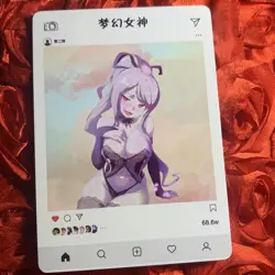 Shalltear Bloodfallen OVERLORD Insta INFLUENCER ZR Waifu Anime Girl Card - Image 4