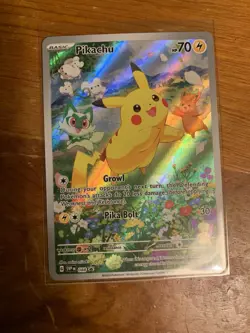 Pokemon Pikachu TCG SVP 088 Black Star Promo Card Paldea Adventure Chest - Image 1