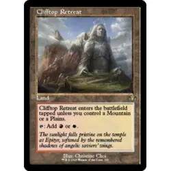 CLIFFTOP RETREAT (RETRO FRAME) X4 Dominaria Remastered Magic MTG MINT CARD - Image 1