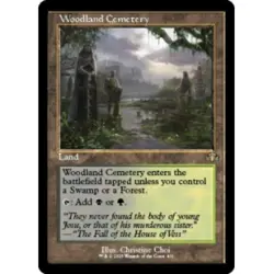 WOODLAND CEMETERY (RETRO FRAME) X4 Dominaria Remastered Magic MTG MINT CARD - Image 1