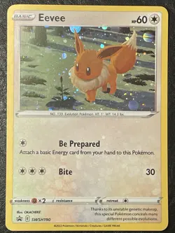 Eevee SWSH190 Promo HoloFoil SWSH: Sword & Shield HoloFoil Promo Cards MP - Image 1