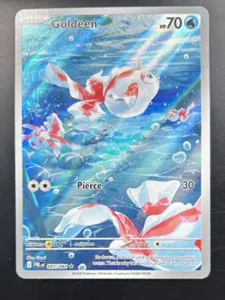 POKEMON TCG Pitch Black GOLDEEN IR Illustration Rare Card 087/084 ENGLISH - Image 1