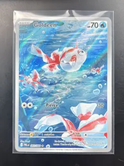 POKEMON TCG Pitch Black GOLDEEN IR Illustration Rare Card 087/084 ENGLISH - Image 3