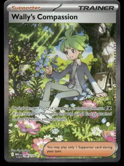 Pokemon Cards Wally's Compassion 186/132 Holo Mega Evolution NM - Image 1
