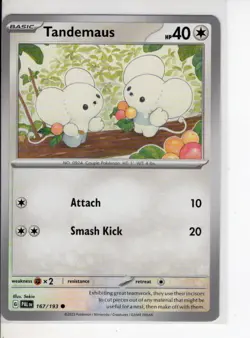 TANDEMAUS PALDEA EVOLVED SET POKEMON CARD 167/193 NM/M - Image 1
