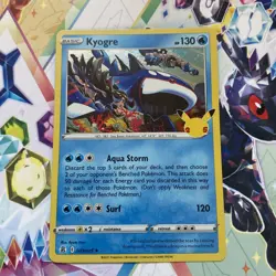 Pokemon TCG Card - Kyogre (3/25 Celebrations 2021 English Team Aqua Archie) - Image 1