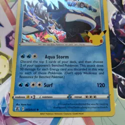 Pokemon TCG Card - Kyogre (3/25 Celebrations 2021 English Team Aqua Archie) - Image 2